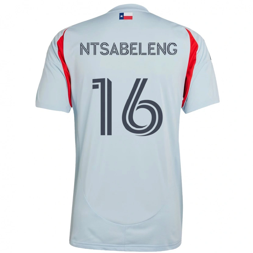 Danxen Børn Tsiki Ntsabeleng #16 Rød Marineblå Udebane Spillertrøjer 2025/26 Trøje T-Shirt