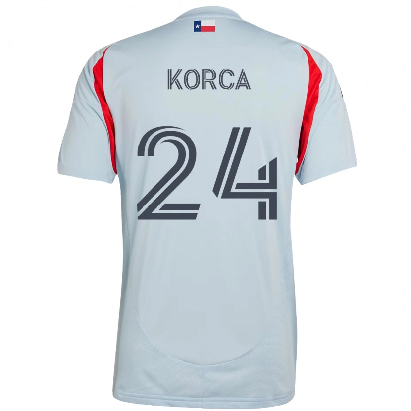 Danxen Børn Amet Korca #24 Rød Marineblå Udebane Spillertrøjer 2025/26 Trøje T-Shirt