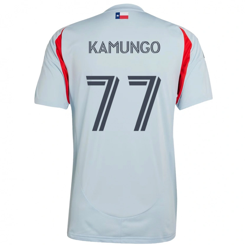 Danxen Børn Bernard Kamungo #77 Rød Marineblå Udebane Spillertrøjer 2025/26 Trøje T-Shirt
