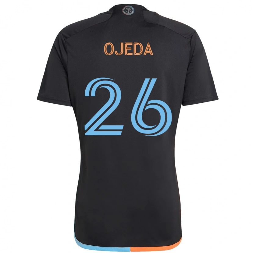 Danxen Børn Agustín Ojeda #26 Lyseblå Udebane Spillertrøjer 2025/26 Trøje T-Shirt