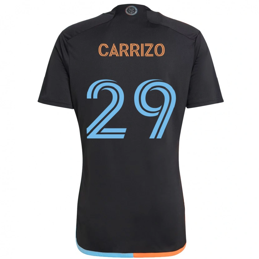 Danxen Børn Máximo Carrizo #29 Lyseblå Udebane Spillertrøjer 2025/26 Trøje T-Shirt