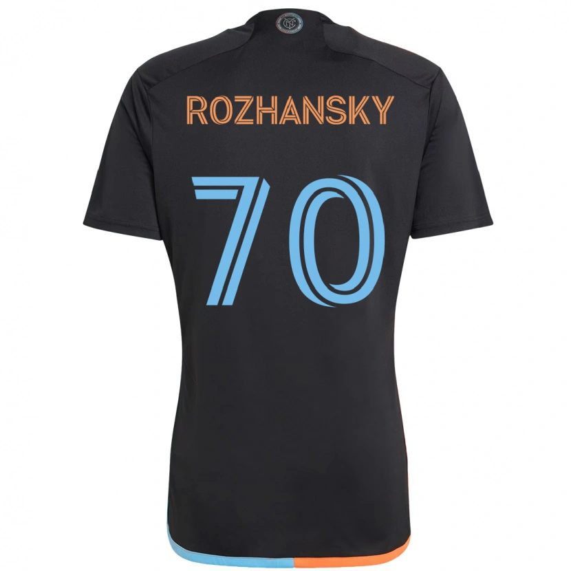 Danxen Børn Jake Rozhansky #70 Lyseblå Udebane Spillertrøjer 2025/26 Trøje T-Shirt