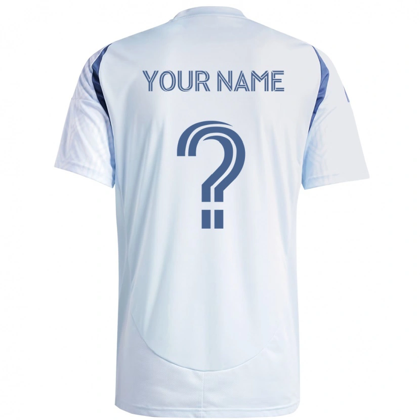 Danxen Børn Dit Navn #0 Rød Hvid Udebane Spillertrøjer 2025/26 Trøje T-Shirt