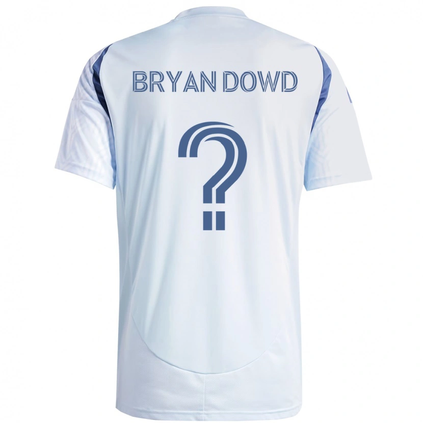 Danxen Børn Bryan Dowd #0 Rød Hvid Udebane Spillertrøjer 2025/26 Trøje T-Shirt