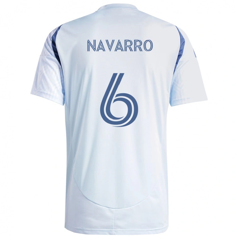 Danxen Børn Miguel Navarro #6 Rød Hvid Udebane Spillertrøjer 2025/26 Trøje T-Shirt