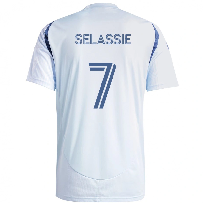 Danxen Børn Maren Haile-Selassie #7 Rød Hvid Udebane Spillertrøjer 2025/26 Trøje T-Shirt