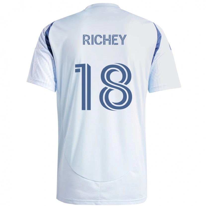 Danxen Børn Spencer Richey #18 Rød Hvid Udebane Spillertrøjer 2025/26 Trøje T-Shirt