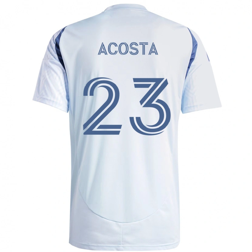 Danxen Børn Kellyn Acosta #23 Rød Hvid Udebane Spillertrøjer 2025/26 Trøje T-Shirt