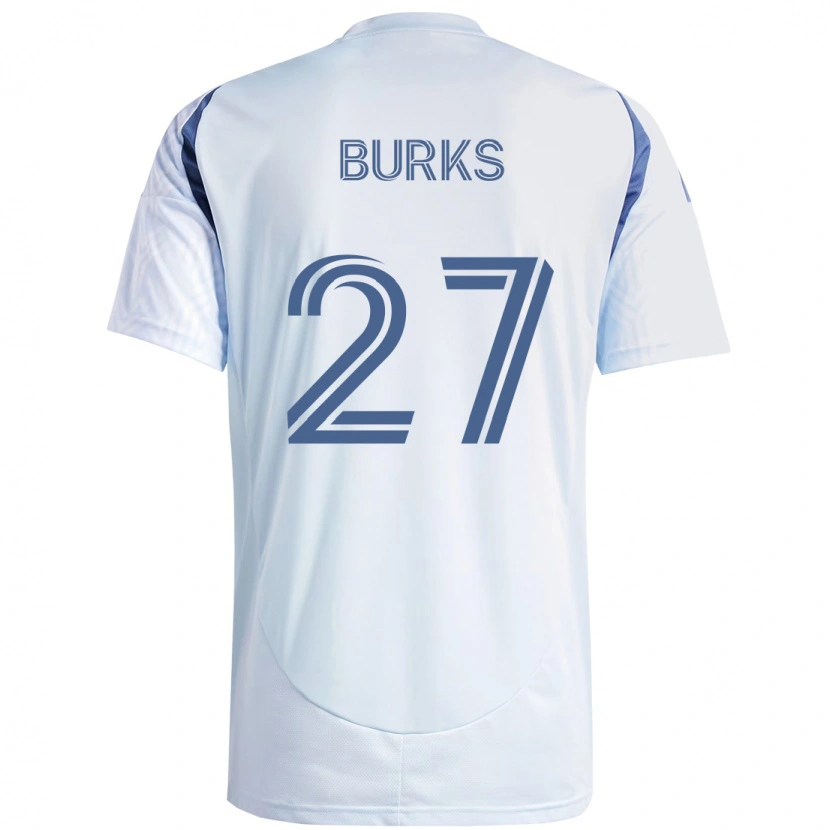 Danxen Børn Kendall Burks #27 Rød Hvid Udebane Spillertrøjer 2025/26 Trøje T-Shirt