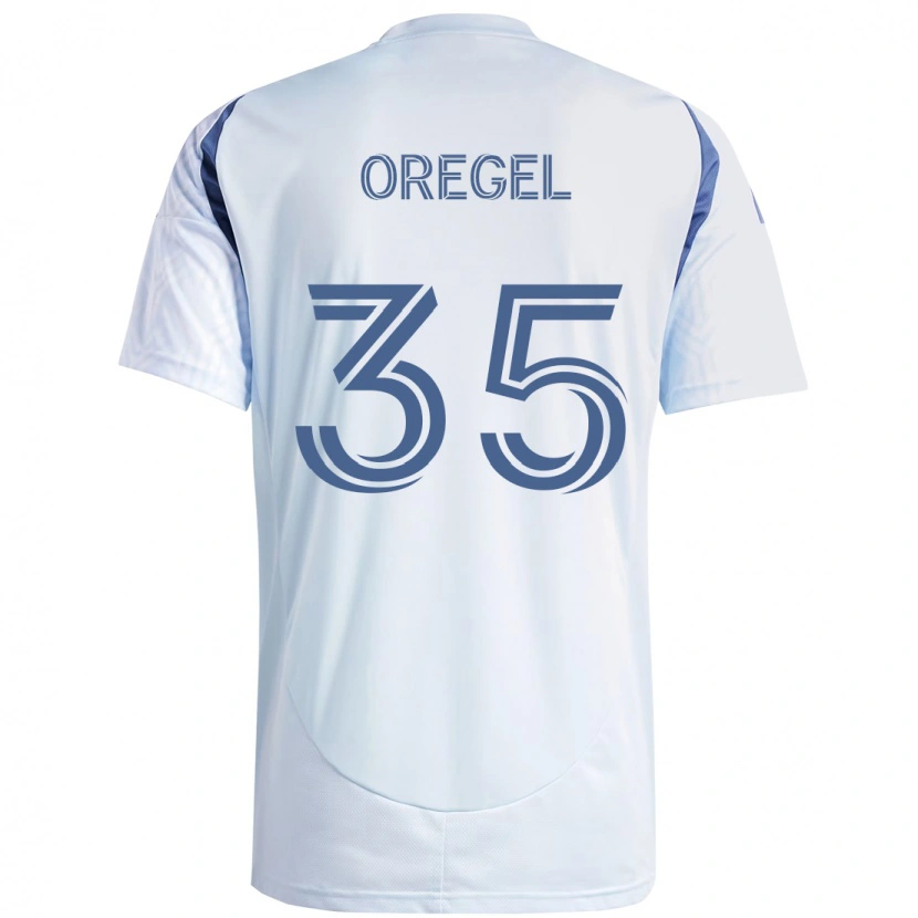 Danxen Børn Sergio Oregel #35 Rød Hvid Udebane Spillertrøjer 2025/26 Trøje T-Shirt
