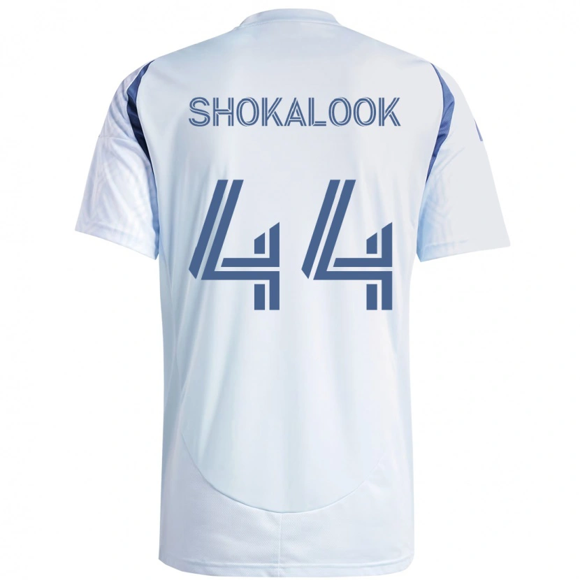 Danxen Børn Jason Shokalook #44 Rød Hvid Udebane Spillertrøjer 2025/26 Trøje T-Shirt