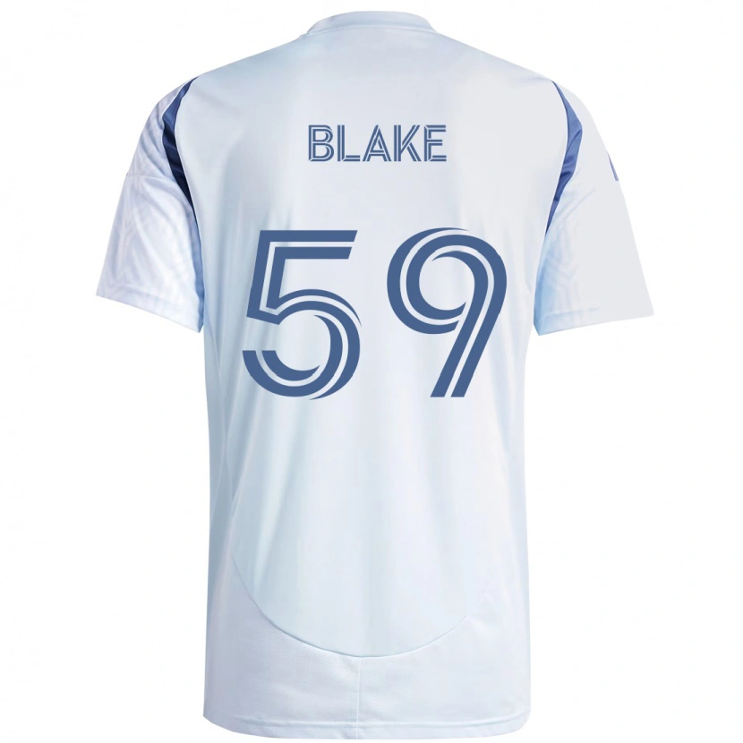 Danxen Børn Romain Blake #59 Rød Hvid Udebane Spillertrøjer 2025/26 Trøje T-Shirt