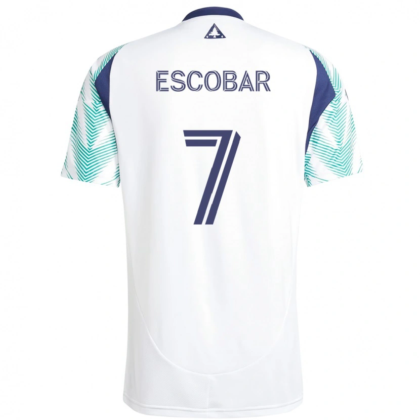 Danxen Børn Olger Escobar #7 Blå Rød Udebane Spillertrøjer 2025/26 Trøje T-Shirt