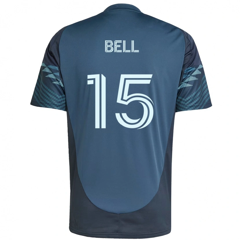 Danxen Børn Jon Bell #15 Grøn Hvid Udebane Spillertrøjer 2025/26 Trøje T-Shirt