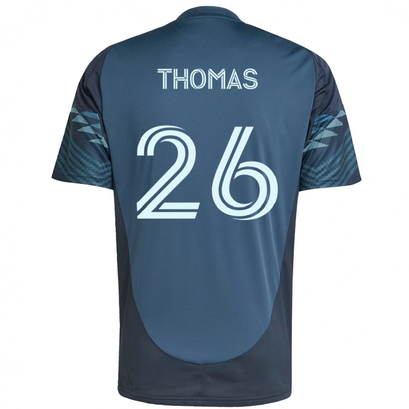 Danxen Børn Andrew Thomas #26 Grøn Hvid Udebane Spillertrøjer 2025/26 Trøje T-Shirt