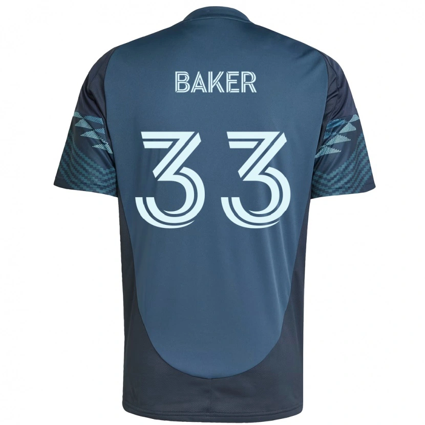 Danxen Børn Cody Baker #33 Grøn Hvid Udebane Spillertrøjer 2025/26 Trøje T-Shirt