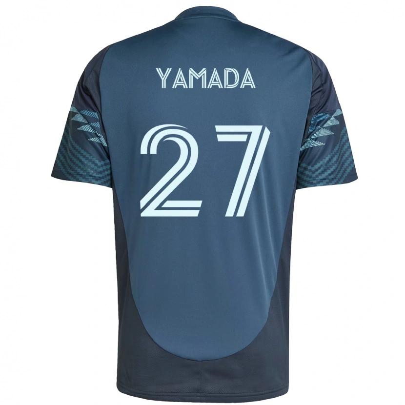 Danxen Børn Hikari Yamada #27 Grøn Hvid Udebane Spillertrøjer 2025/26 Trøje T-Shirt