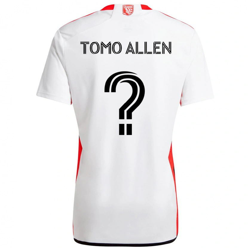 Danxen Børn Tomo Allen #0 Sort Mørkeblå Udebane Spillertrøjer 2025/26 Trøje T-Shirt