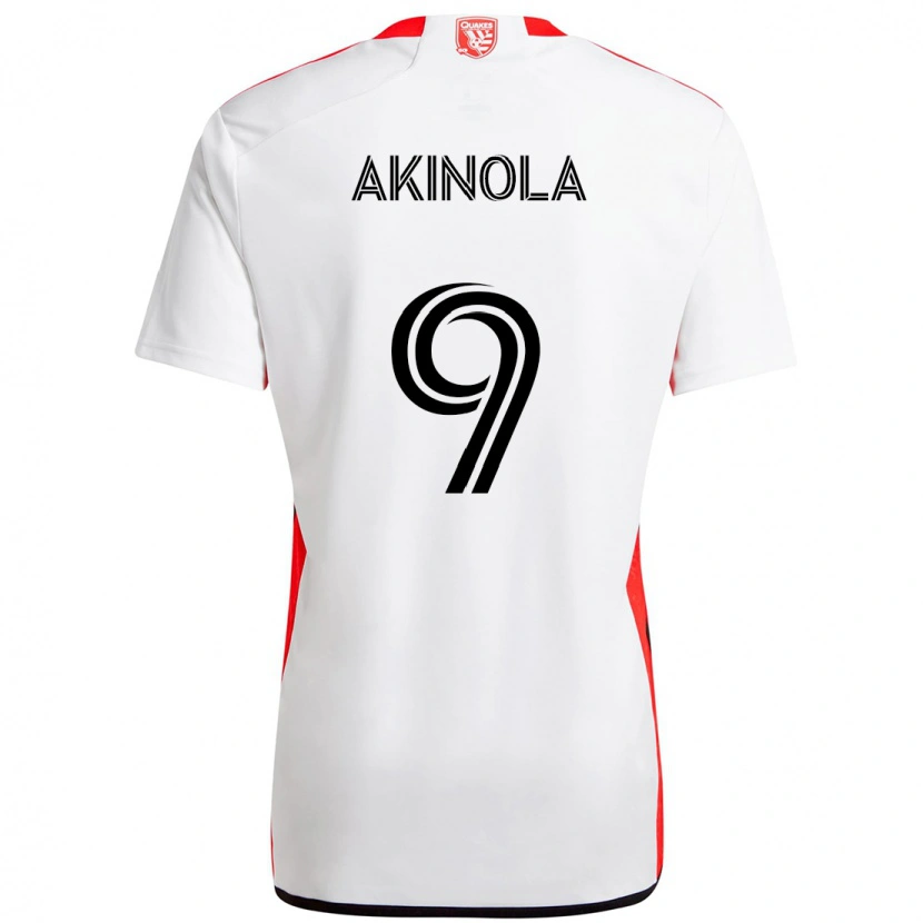 Danxen Børn Ayo Akinola #9 Sort Mørkeblå Udebane Spillertrøjer 2025/26 Trøje T-Shirt