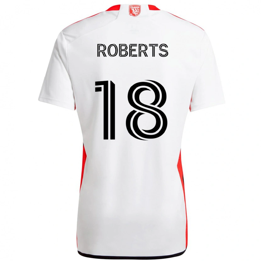 Danxen Børn Reid Roberts #18 Sort Mørkeblå Udebane Spillertrøjer 2025/26 Trøje T-Shirt