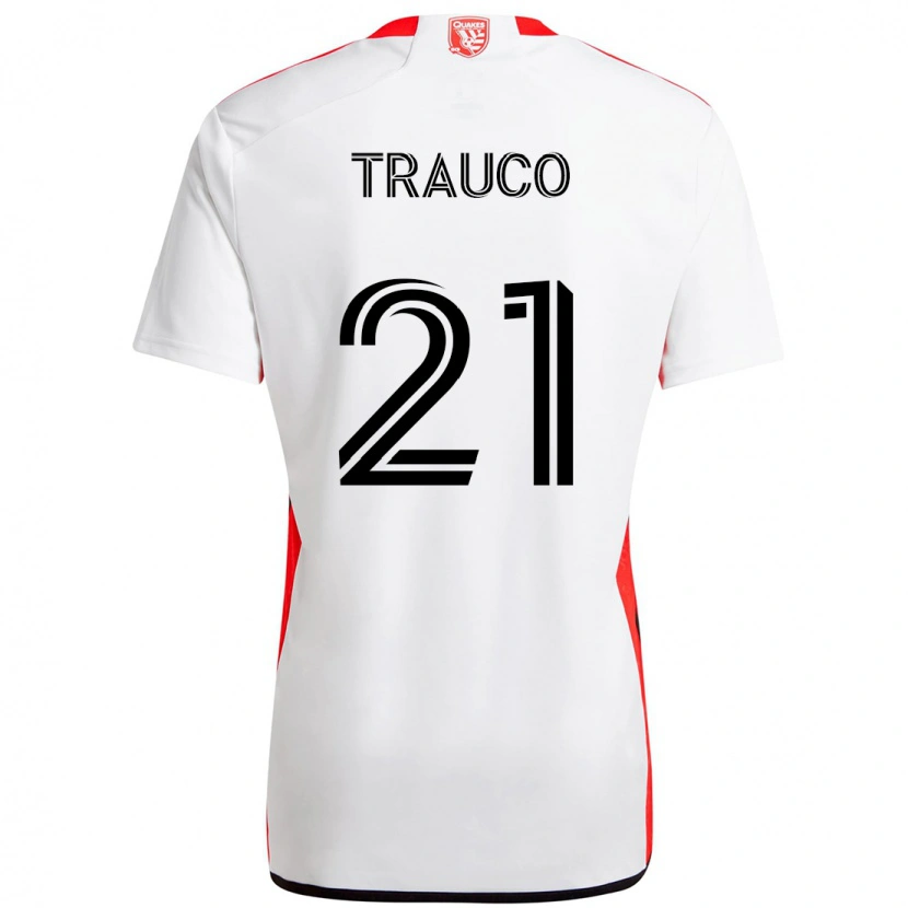 Danxen Børn Miguel Trauco #21 Sort Mørkeblå Udebane Spillertrøjer 2025/26 Trøje T-Shirt