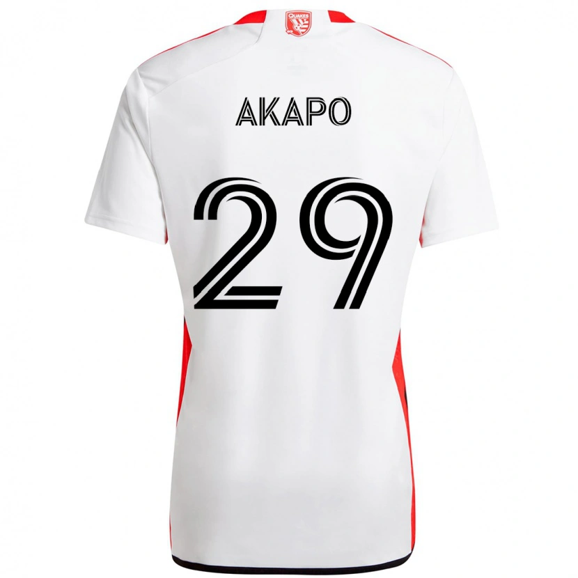 Danxen Børn Carlos Akapo #29 Sort Mørkeblå Udebane Spillertrøjer 2025/26 Trøje T-Shirt