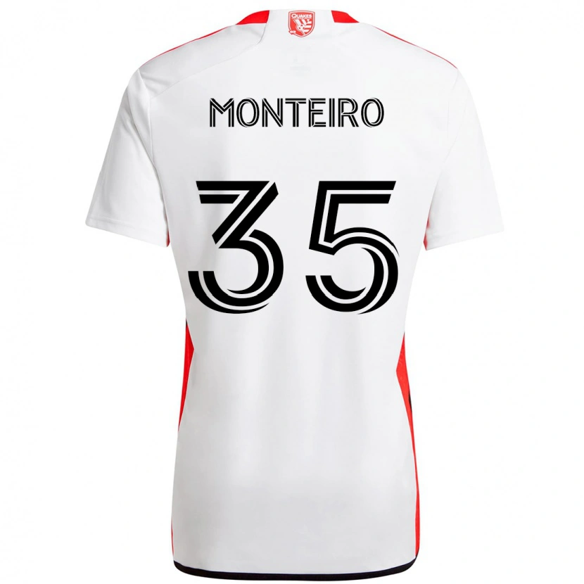Danxen Børn Jamiro Monteiro #35 Sort Mørkeblå Udebane Spillertrøjer 2025/26 Trøje T-Shirt