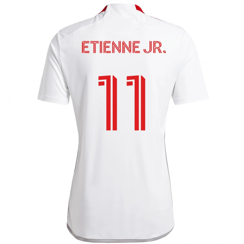 Danxen Børn Derrick Etienne Jr. #11 Rød Hvid Udebane Spillertrøjer 2025/26 Trøje T-Shirt