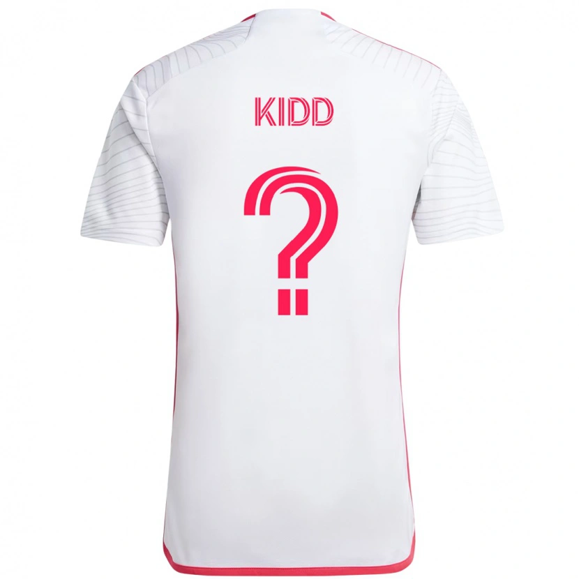 Danxen Børn Matteo Kidd #0 Magenta Hvid Udebane Spillertrøjer 2025/26 Trøje T-Shirt