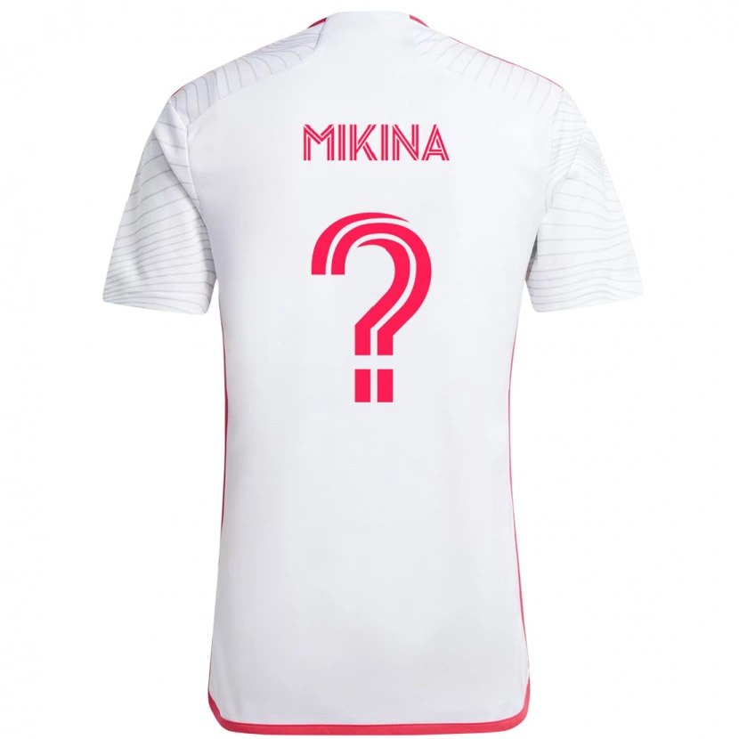 Danxen Børn Gabriel Mikina #0 Magenta Hvid Udebane Spillertrøjer 2025/26 Trøje T-Shirt