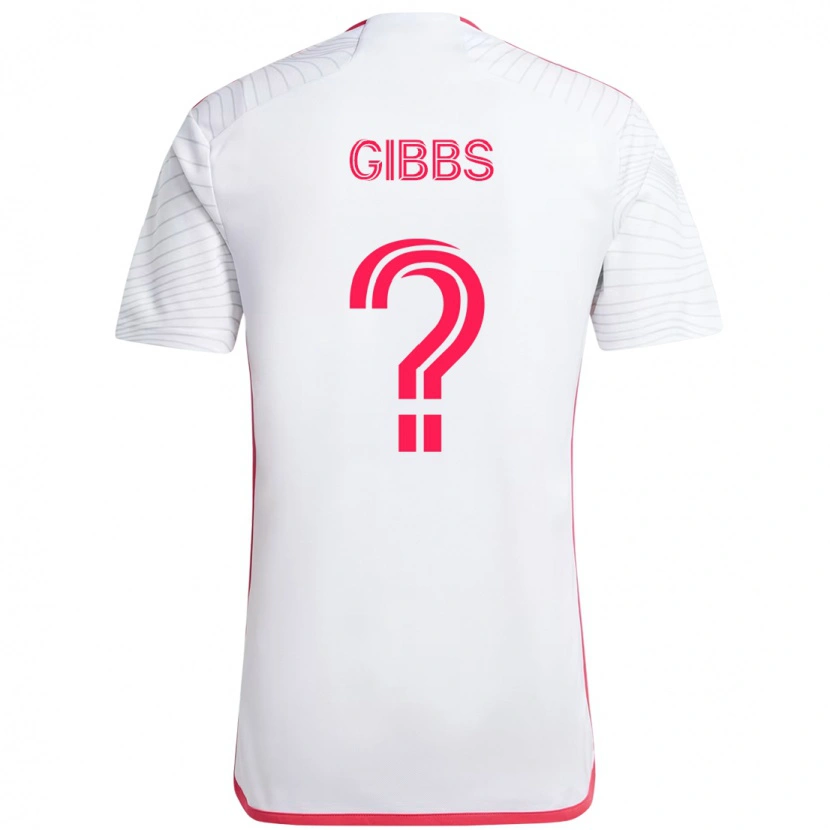 Danxen Børn Ryley Gibbs #0 Magenta Hvid Udebane Spillertrøjer 2025/26 Trøje T-Shirt