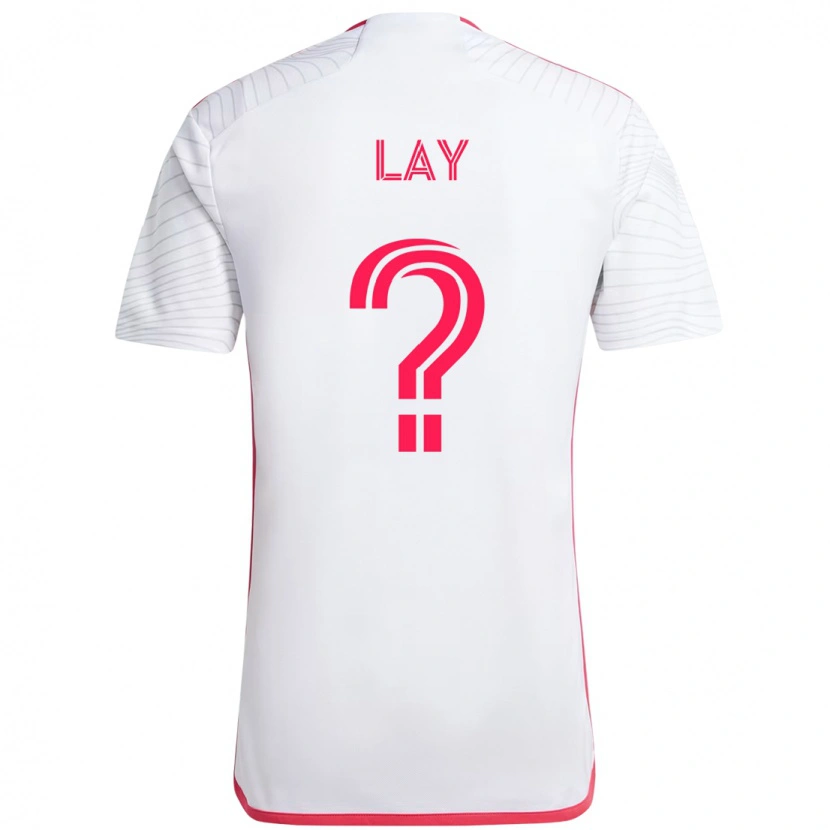Danxen Børn Mikey Lay #0 Magenta Hvid Udebane Spillertrøjer 2025/26 Trøje T-Shirt