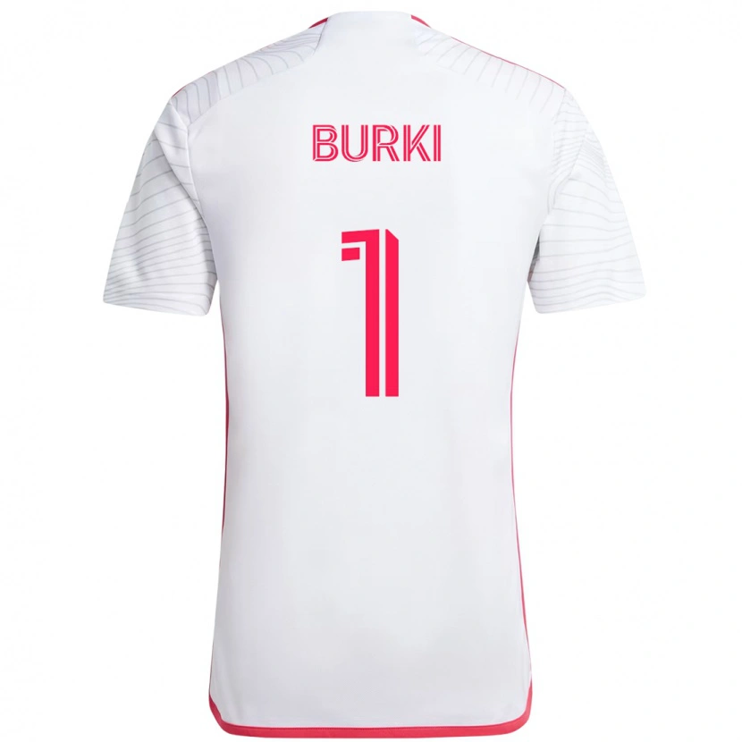 Danxen Børn Roman Bürki #1 Magenta Hvid Udebane Spillertrøjer 2025/26 Trøje T-Shirt