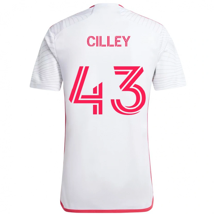 Danxen Børn Cam Cilley #43 Magenta Hvid Udebane Spillertrøjer 2025/26 Trøje T-Shirt