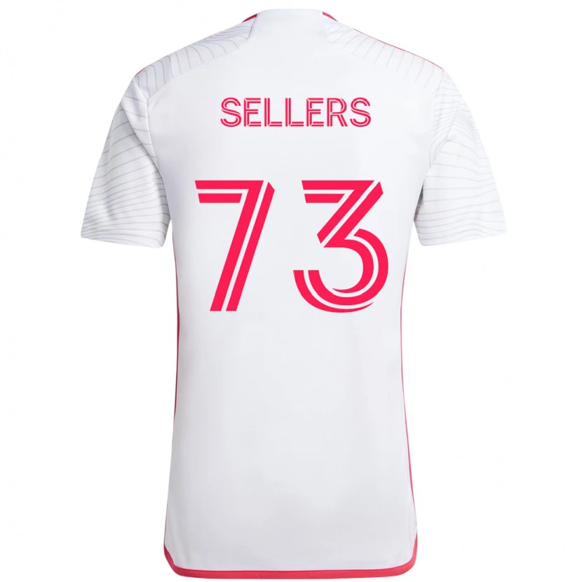 Danxen Børn Braydon Sellers #73 Magenta Hvid Udebane Spillertrøjer 2025/26 Trøje T-Shirt