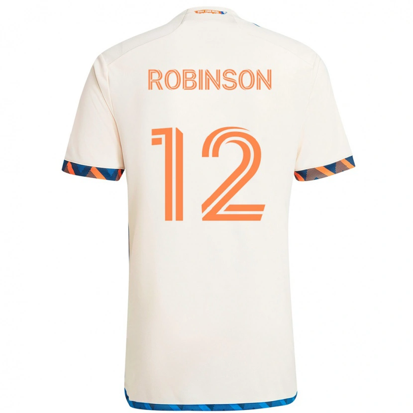Danxen Børn Miles Robinson #12 Mørkeblå Orange Udebane Spillertrøjer 2025/26 Trøje T-Shirt