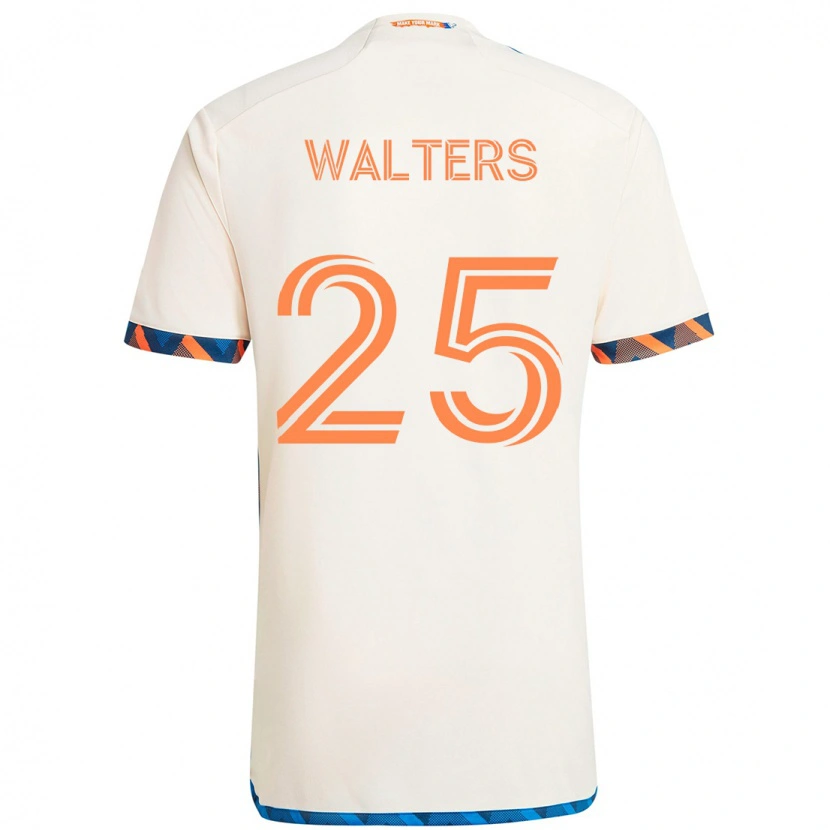 Danxen Børn Paul Walters #25 Mørkeblå Orange Udebane Spillertrøjer 2025/26 Trøje T-Shirt