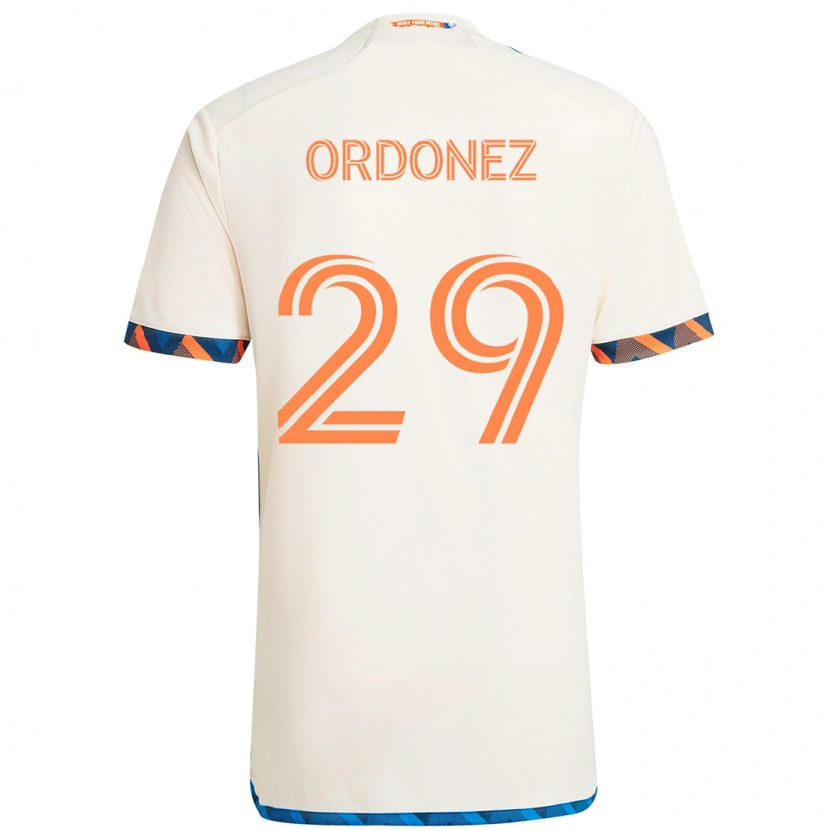 Danxen Børn Arquímides Ordóñez #29 Mørkeblå Orange Udebane Spillertrøjer 2025/26 Trøje T-Shirt