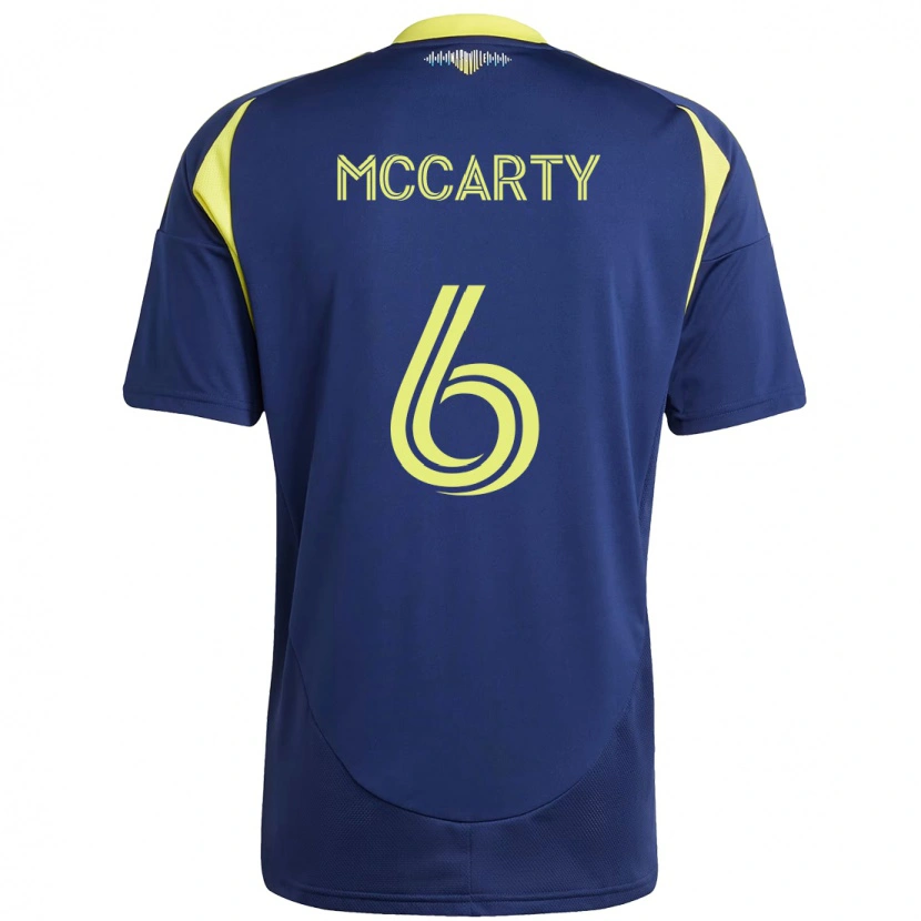 Danxen Børn Dax Mccarty #6 Gul Marineblå Udebane Spillertrøjer 2025/26 Trøje T-Shirt