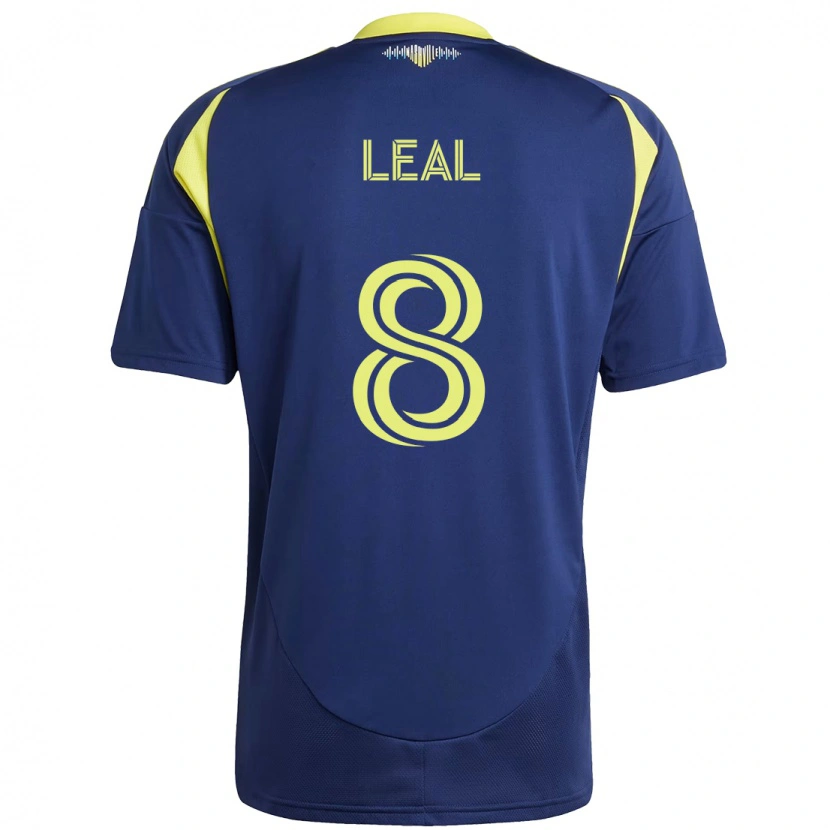 Danxen Børn Randall Leal #8 Gul Marineblå Udebane Spillertrøjer 2025/26 Trøje T-Shirt