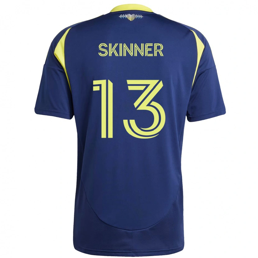 Danxen Børn Joey Skinner #13 Gul Marineblå Udebane Spillertrøjer 2025/26 Trøje T-Shirt