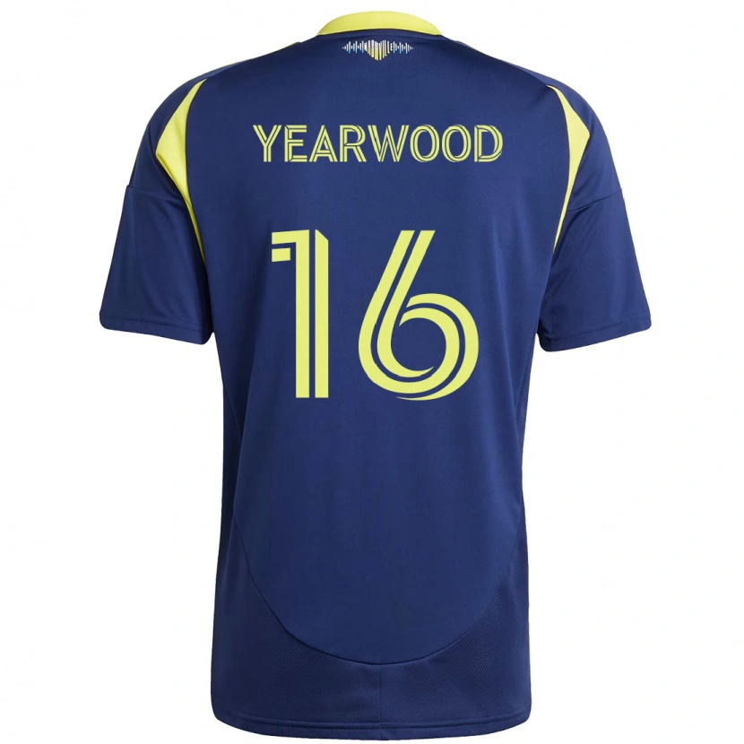 Danxen Børn Dru Yearwood #16 Gul Marineblå Udebane Spillertrøjer 2025/26 Trøje T-Shirt