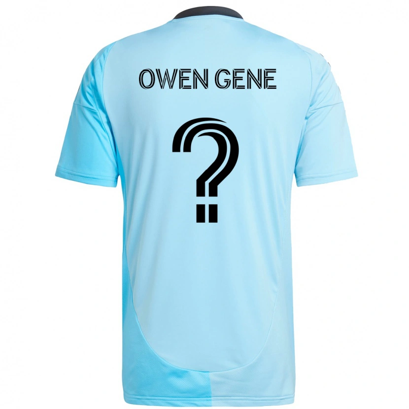 Danxen Børn Owen Gene #0 Sort Blå Udebane Spillertrøjer 2025/26 Trøje T-Shirt