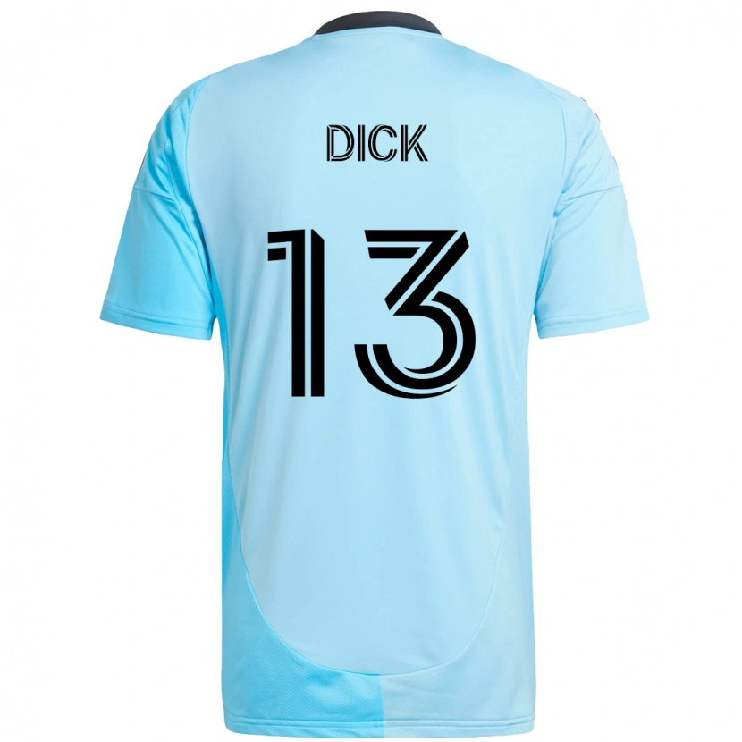 Danxen Børn Eric Dick #13 Sort Blå Udebane Spillertrøjer 2025/26 Trøje T-Shirt