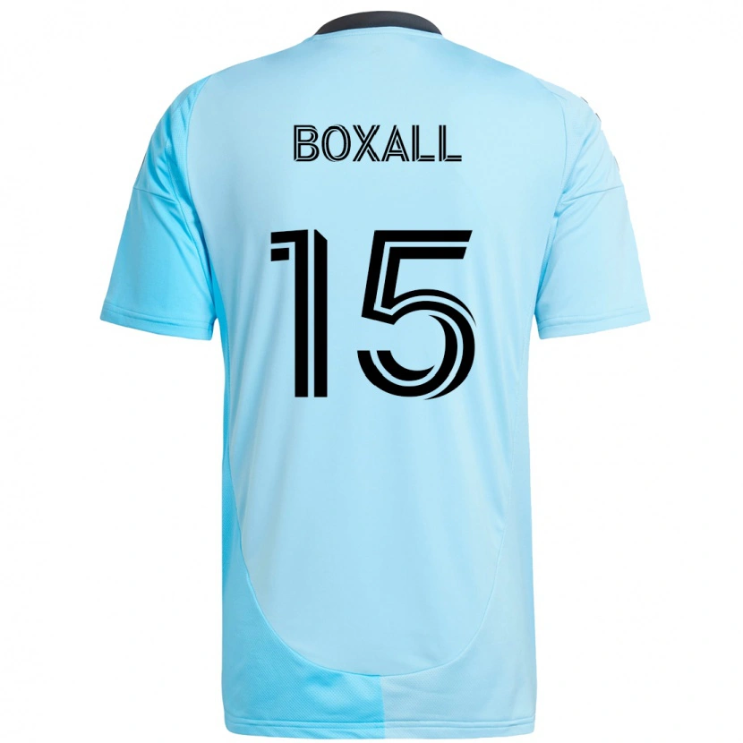 Danxen Børn Michael Boxall #15 Sort Blå Udebane Spillertrøjer 2025/26 Trøje T-Shirt