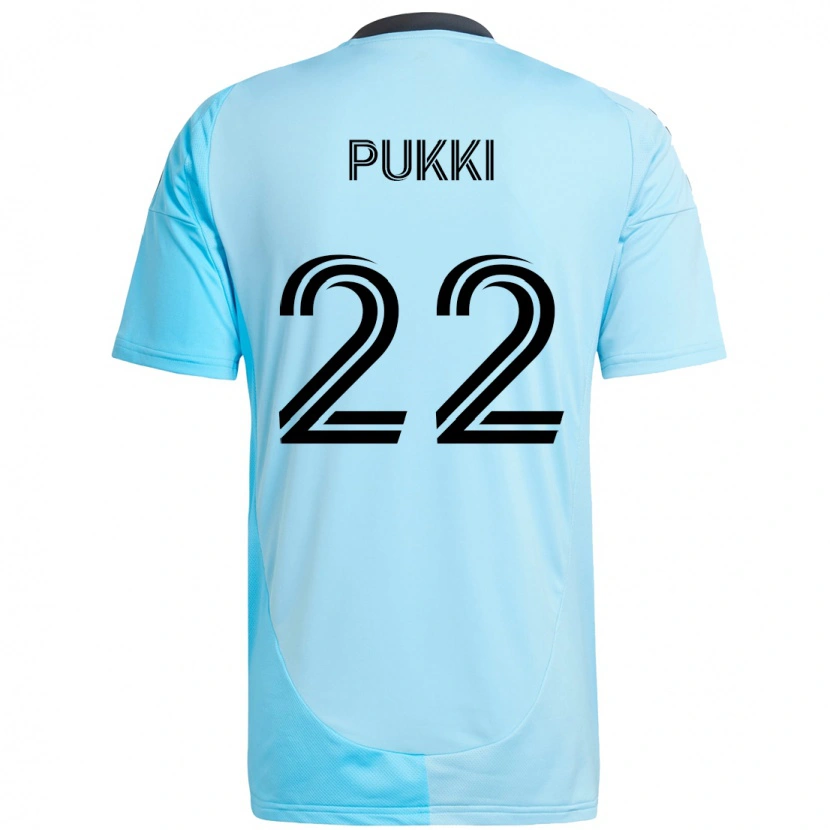 Danxen Børn Teemu Pukki #22 Sort Blå Udebane Spillertrøjer 2025/26 Trøje T-Shirt
