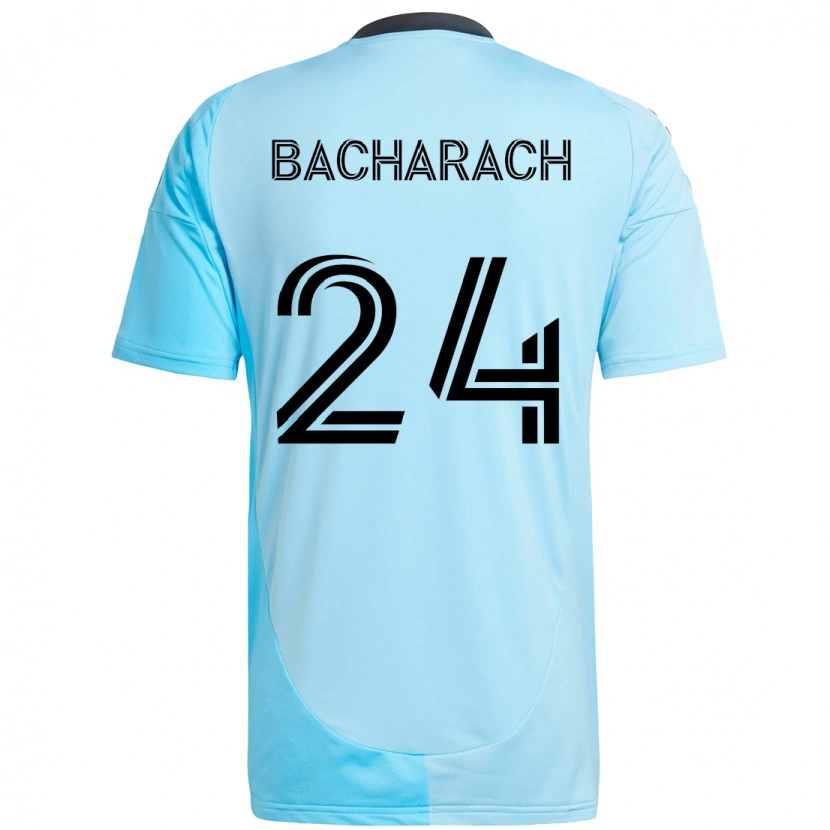 Danxen Børn Hugo Bacharach #24 Sort Blå Udebane Spillertrøjer 2025/26 Trøje T-Shirt