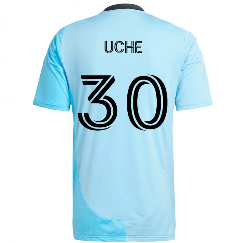 Danxen Børn Cc Uche #30 Sort Blå Udebane Spillertrøjer 2025/26 Trøje T-Shirt