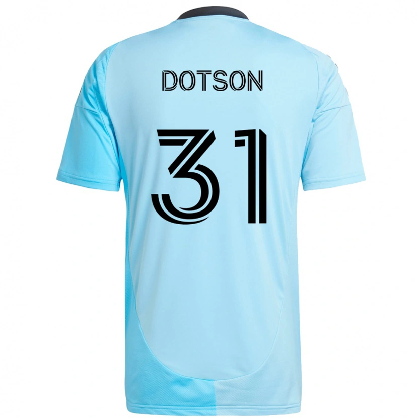 Danxen Børn Hassani Dotson #31 Sort Blå Udebane Spillertrøjer 2025/26 Trøje T-Shirt