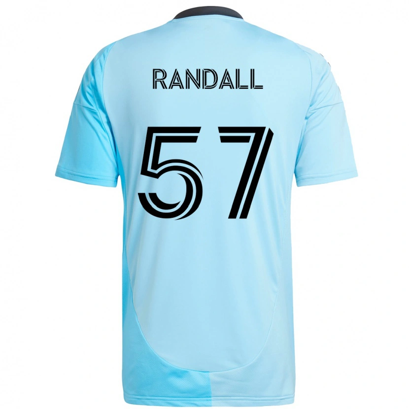 Danxen Børn Darius Randell #57 Sort Blå Udebane Spillertrøjer 2025/26 Trøje T-Shirt